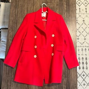 Mango womens red coat,the us size is XS